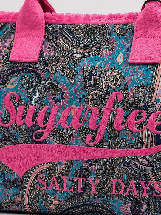 SugarFree Fabric Beach Bag Pink