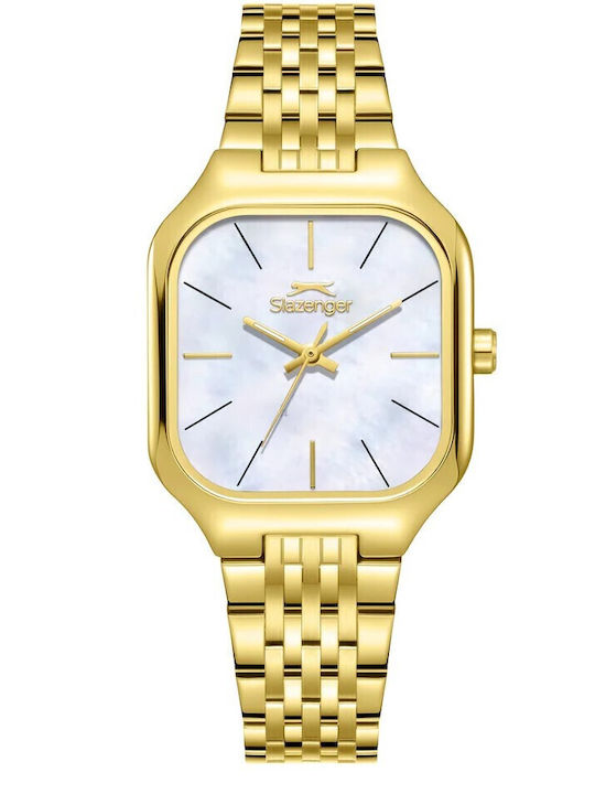 Slazenger Women's Watch 28mm Battery with Gold Metal Bracelet