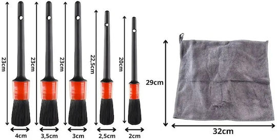 Verk Group Car Cleaning Brushes for Car Rims 5 Pieces