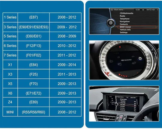 Adaptor Carplay Wireless Android Auto Box Bmw Mini Cic System 2 Camere Față Spate