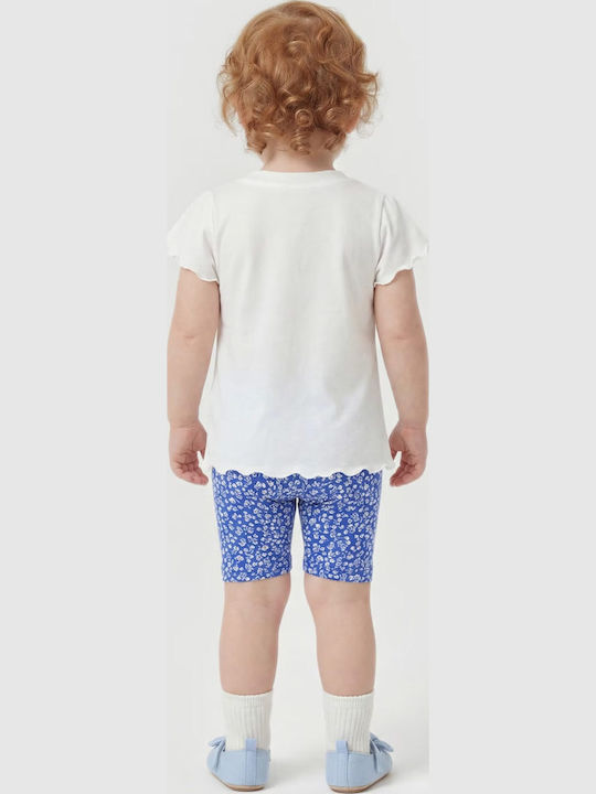 Kids Set with Leggings Summer 2 Pieces White