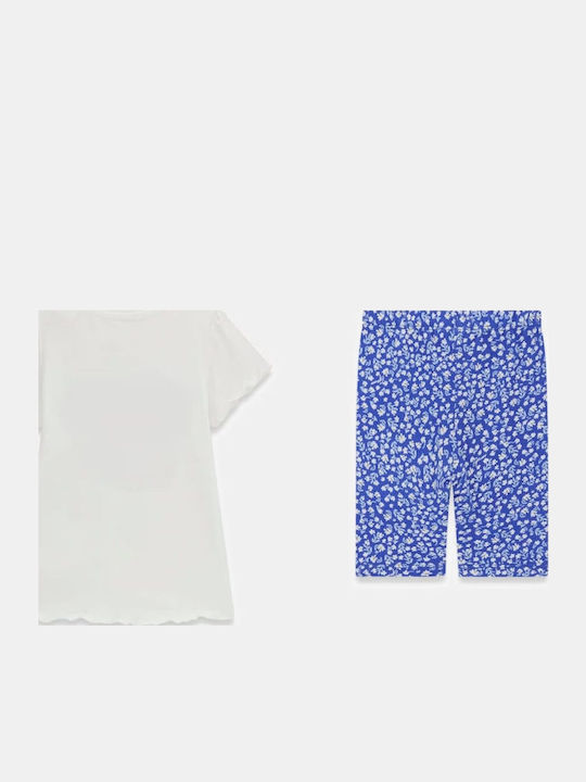 Kids Set with Leggings Summer 2 Pieces White