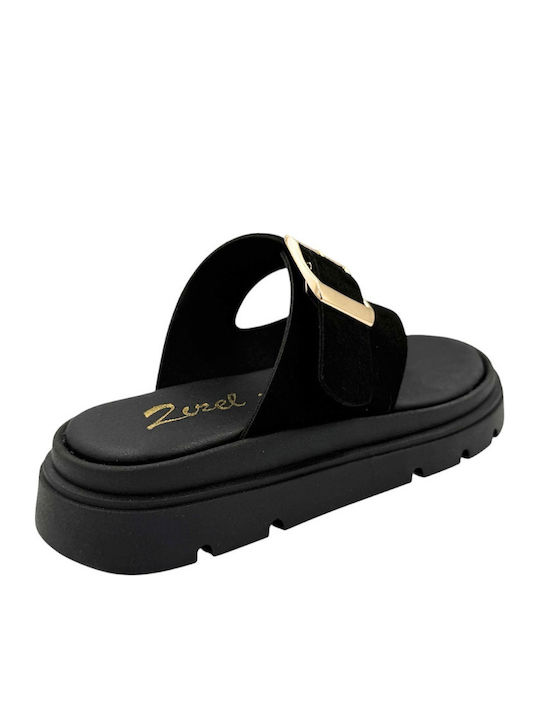 Γυναικεία Σανδάλια Flatforms Μαύρα