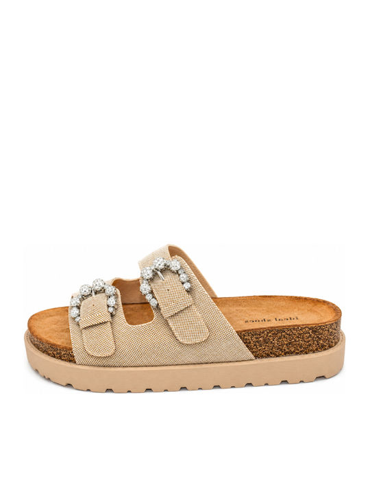 Γυναικεία Σανδάλια Flatforms Μπεζ