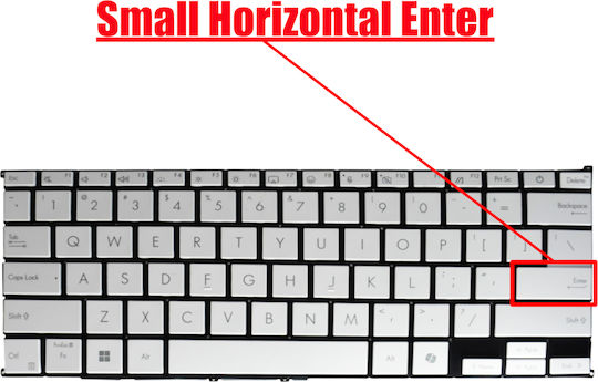 Laptop Keyboard Asus Zenbook S16 Ux5606 Ux5606sa Um5606 Um5606wa Um5606ga Um5606ka US No Frame Backlit White Code 41579usnofrblwhite