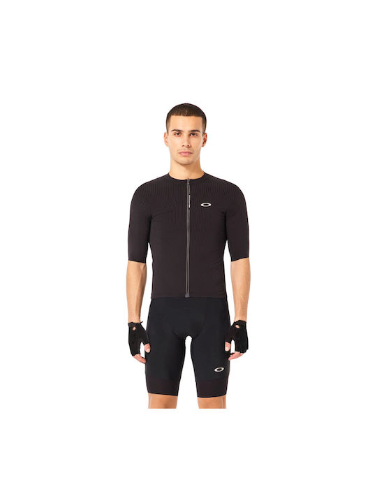 Oakley Männer Kurze Ärmel Fahrradtrikot Schwarz