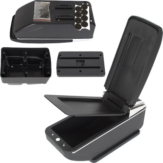 Ford Fiesta Vi Mk7 08-17 Armrest Storage Black Eco-leather + Installation Kit