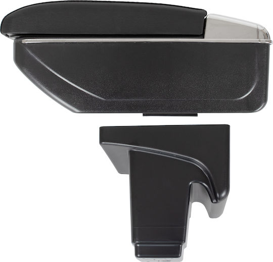 Ford Focus Mk3 14-18 Cotieră Ridicabilă Depozitare Neagră Eco-piele + Kit Montaj