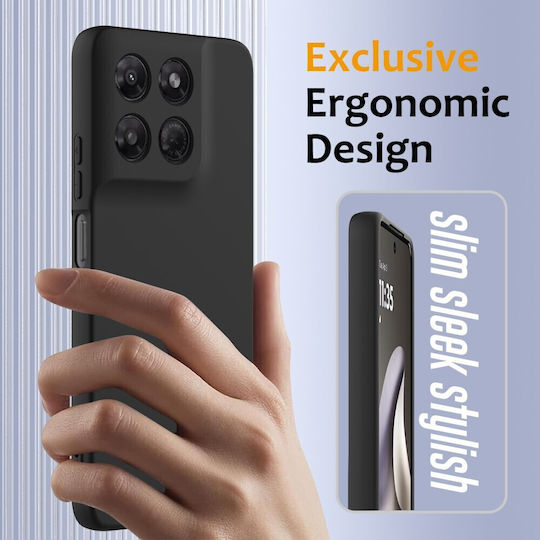 SSCase Black Silicone Back Cover (Moto G47)