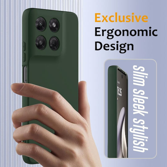 SSCase Silicone Green Back Cover (Moto G47)