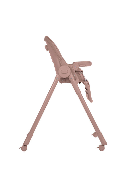 Kikka Boo Pastello Baby Highchair with Adjustable Height Pink