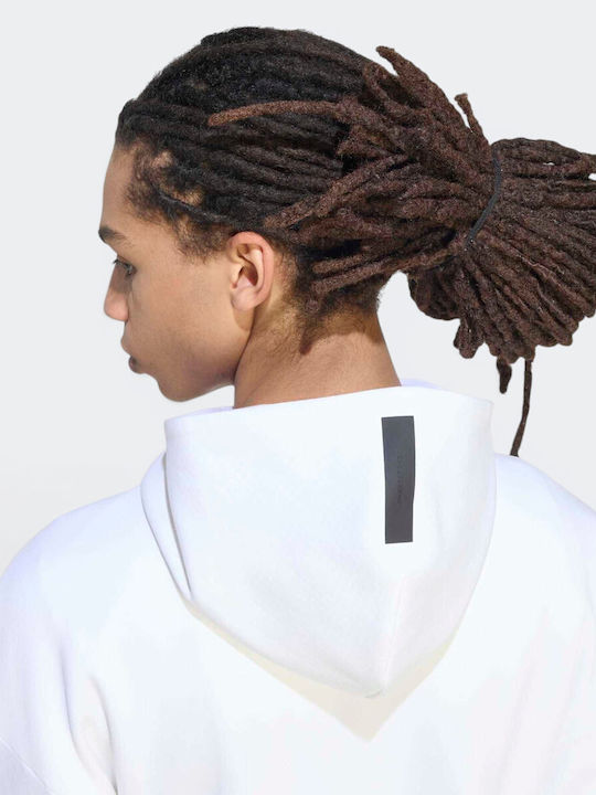Full-zip Hooded Cardigan White