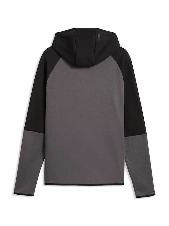 Ζακέτα με Κουκούλα Dk Grey