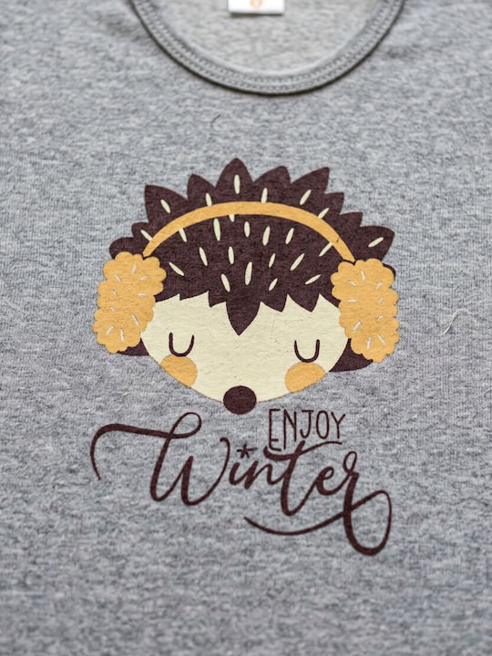 Nina Club Kids Winter Pyjamas Grey Nina Club Kids Winter Pyjamas Grey