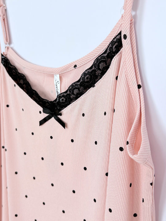 Sorrisino Summer Women's Pink Nightgown