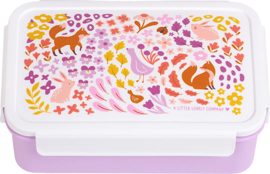 A Little Lovely Company Bento Stainless Steel Kids Water Bottle Thermos with Straw Silver 350ml
