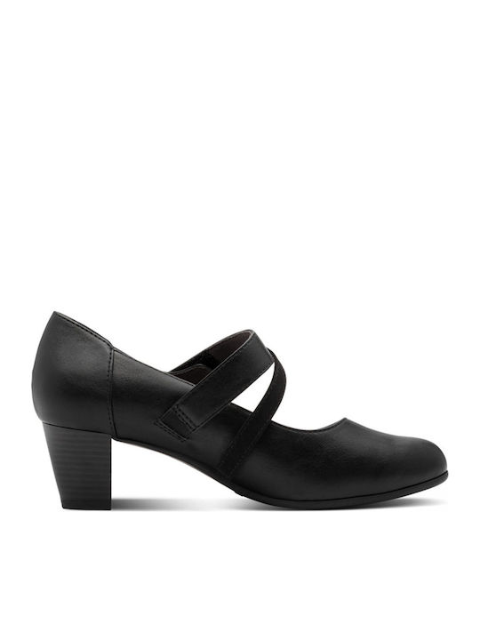 Heels with Strap Black