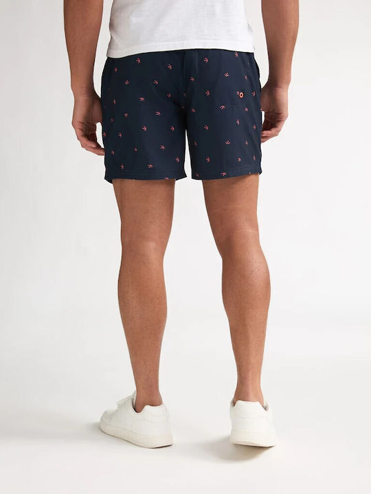 Costum De Baie Bărbați Pantaloni Scurți Navy Albastru Cu Modele