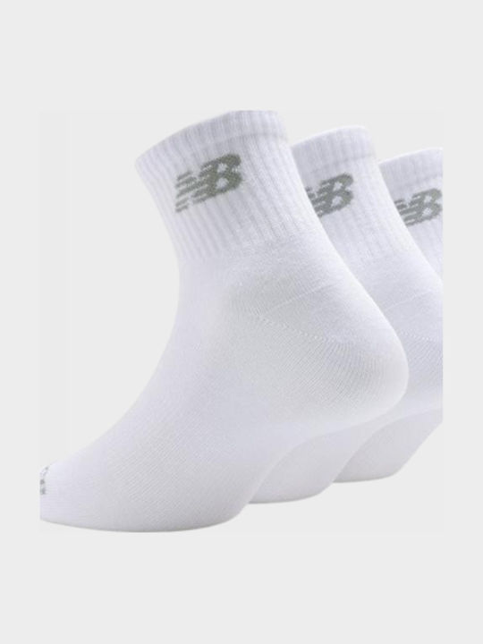 New Balance Къси чорапи за бягане Бели 1 чифт