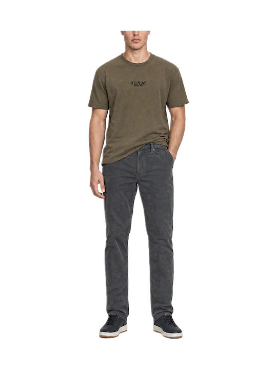 Grover Men's Stretch Jeans Pants Grey