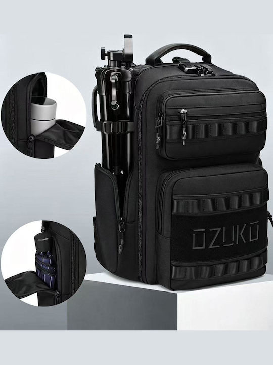 Ozuko Backpack Αδιάβροχο Μαύρο