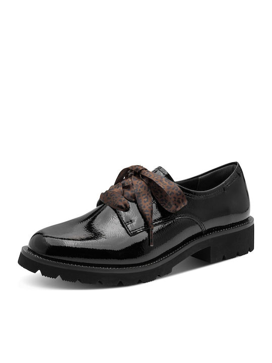 Damen Oxfords aus Lackleder in Schwarz Farbe