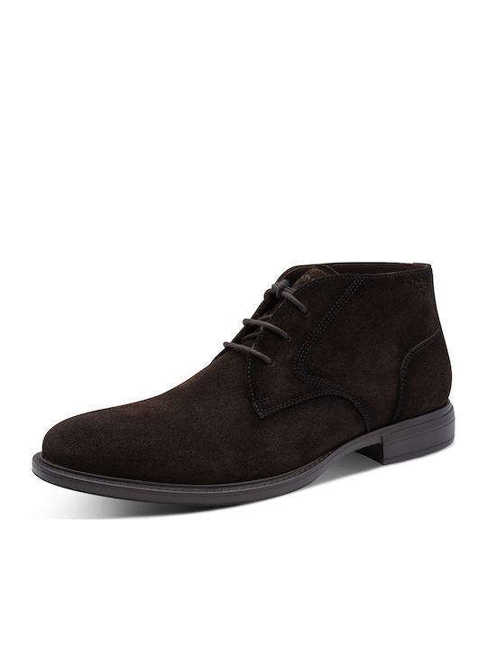 Lässige Herrenstiefel aus Leder in Braun