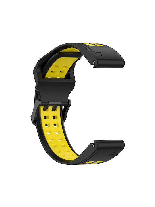Garmin Instinct Crossover Two-Tone Reverse Buckle 22mm Watch Strap Silicone Black + Yellow Garmin Instinct Crossover Two-Tone Reverse Buckle 22mm Watch Strap Silicone Black + Yellow