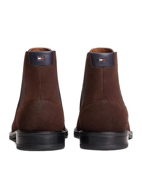 Suede Chelsea Μποτάκια Καφέ