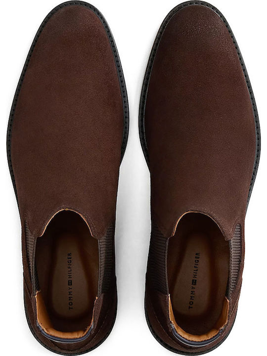 Suede Chelsea Μποτάκια Καφέ