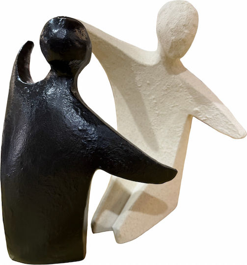 Set Dekorative Figuren aus Keramik Material 21,5x14x11cm 2Stücke