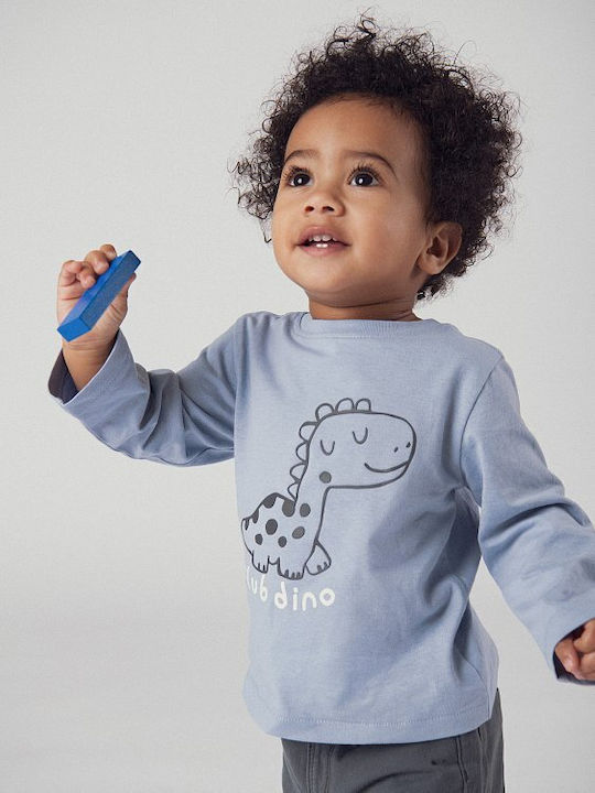 Kids Top Long-sleeved Blue Busoftee2