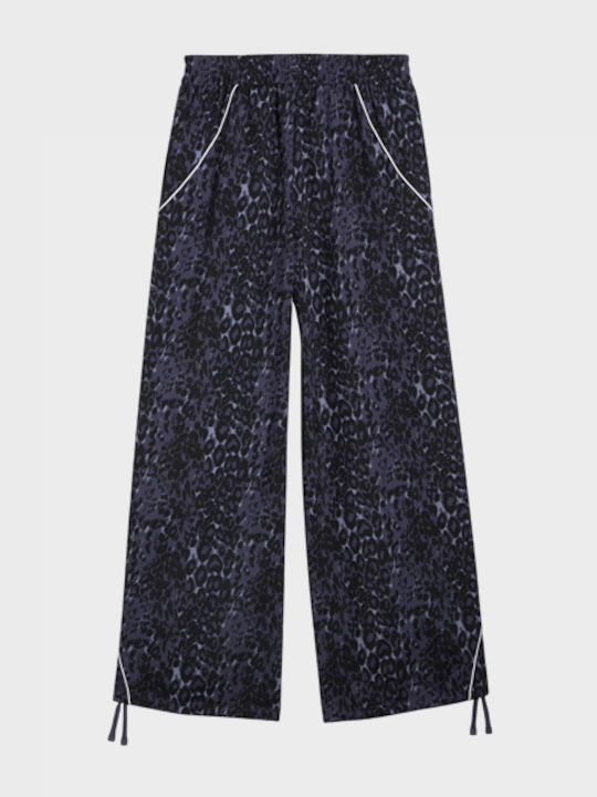 Pantaloni de trening țesuți cu croi evazat Animal