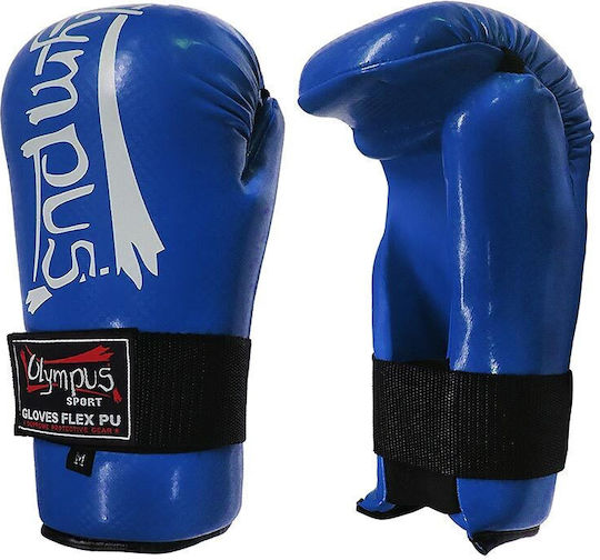 Semi Contact Gloves Olympus Carbon Fiber PU Blue