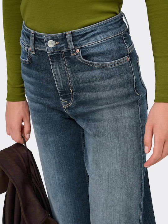 Only Madison High Rise Women's Jean Pants in Wide Leg Style