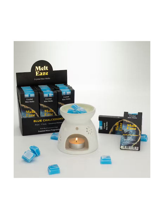 Coastal Moss Blue Chalcedony Crystal Wax Melts 50gr Ancient Wisdom