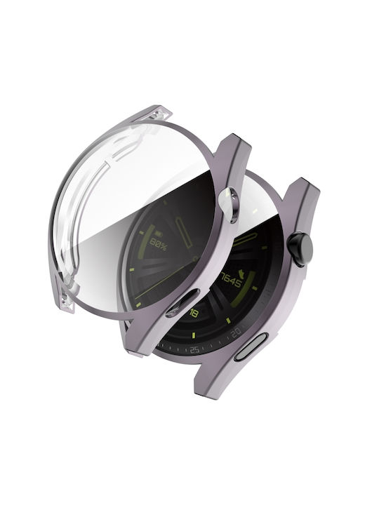 Силиконов калъф в сребрист цвят за Huawei Watch GT 3 42мм