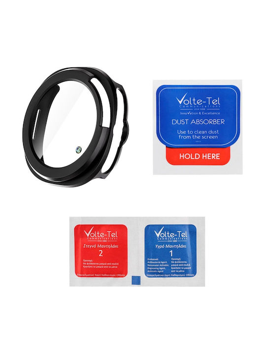 Volte-Tel Kunststoff Tragbare Hülle in Schwarzem Farbe für Samsung Galaxy Watch8 Classic