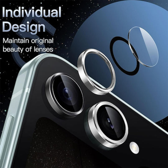 Enkay Camera Protection Tempered Glass Silver for Samsung Galaxy Z Flip8 5g