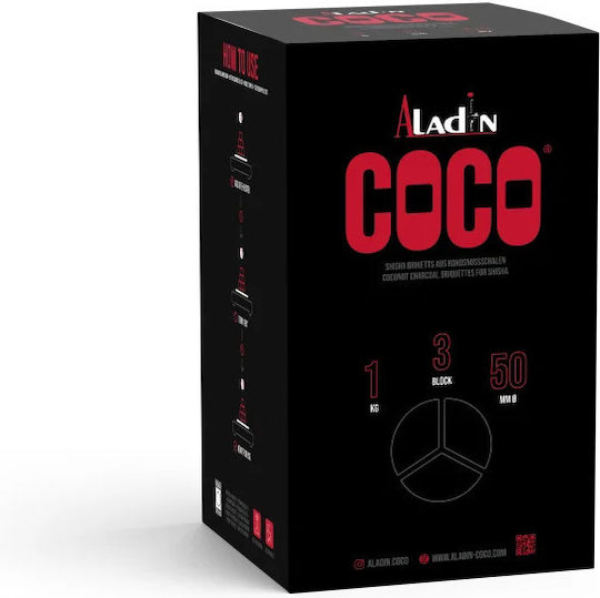 Aladin 3-Block XL Kohlen Für Shisha 1kg
