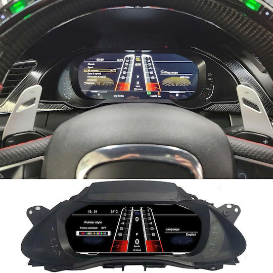 Digital Iq Dyl 918_dc 12.3in Digital Instrument Cluster Audi A4 Mod 2009-2012 Hdmi Input