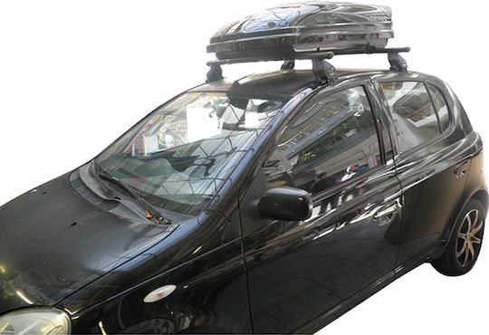 Menabo Kit Bars Legs Roof Box Menabo Mania 320lt Black Toyota Yaris 2005-2010 3 Pieces Car Roof Bars