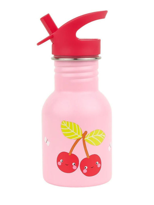 With Stainless Steel Water Bottle & Bento Lunchbox School Set Silver