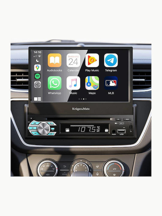 Car Radio Kruger&matz Km2018 7" Retractable Screen Carplay Androidauto