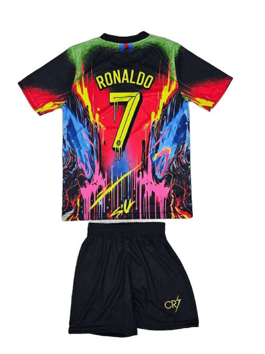 Παιδικό Σετ Ποδοσφαίρου Cr7 Ronaldo Special Aquarella Edition Πολύχρωμο Balón De Oro Multicolor Unisex Παιδικά Ab183