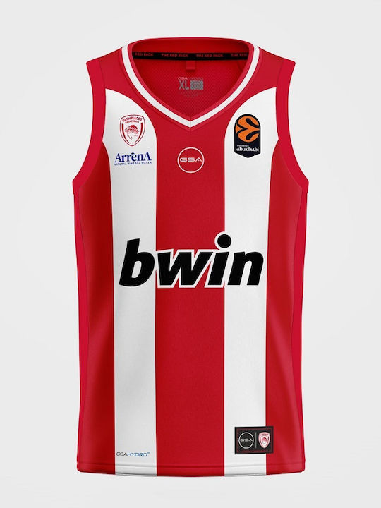 Gsa Olympiacos B.c Official Euroleague Home Εμφάνιση Vezenkov 2025-26 Gsa Olympiacos B.c Official Euroleague Home Εμφάνιση Vezenkov 2025-26