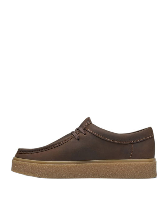 Leather Men's Moccasins in Brown Colour Relaxed Fit