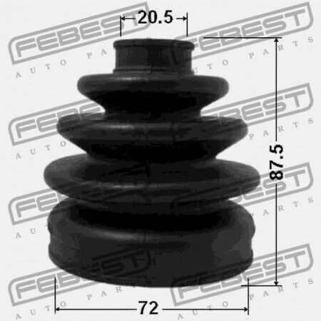 Febest Exterieur Abdeckung Für Hyundai Accent 00 1999 Gen 49609-25a00