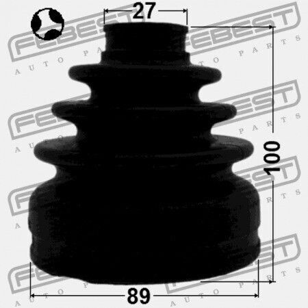 Mitsubishi Outlander Cw0 Protecție Interioară Articulații 2006.11-2012.06 Eur/mmc-prod 3817a125