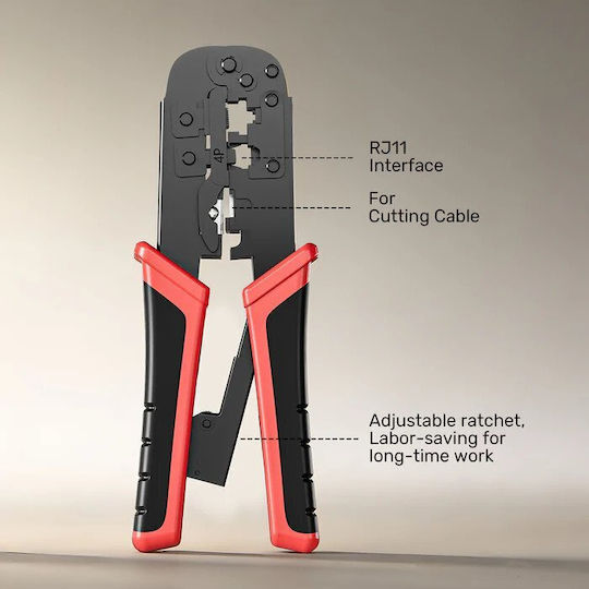 Unitek Клещи за Клемпи за кабели Мрежа RJ45 с Механизъм за кашкавал